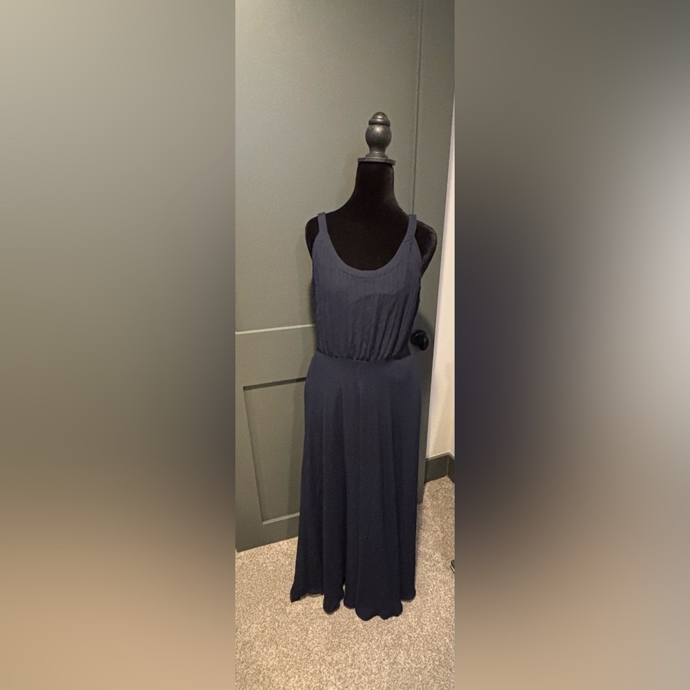 Banana Republic Navy Maxi Dress w/ Pockets Sz 2